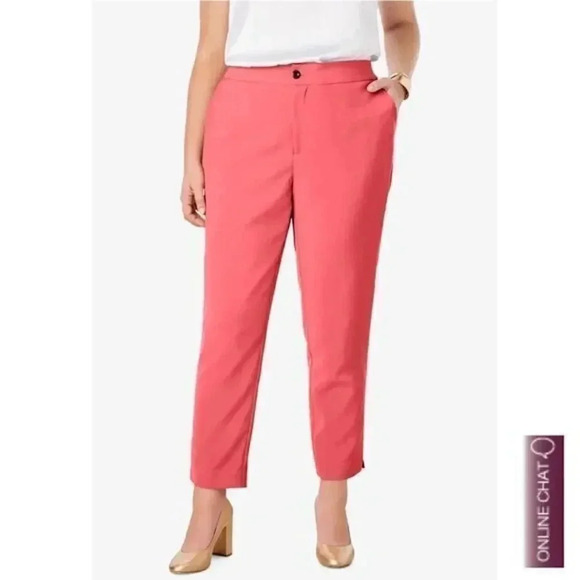 5/$25!! New✨Jessica London Plus Ankle‎ Pant - Picture 1 of 8